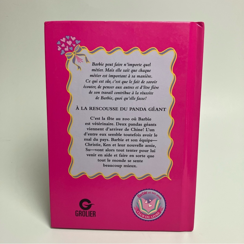 90s Vintage Barbie French Childrens Book Livre français enfant Panda 1999 Mattel - Picture 3 of 11